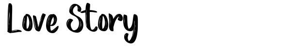 Love Story font preview